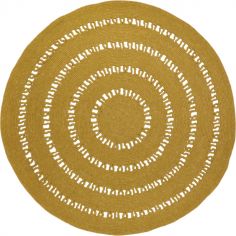 Tapis rond Bibek mangue (110 cm) - Nattiot