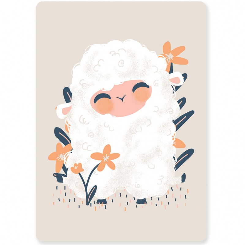 Carte A6 les Animignons le mouton Kanzilue