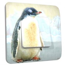 Interrupteur décoré simple Pingouin  par DKO Interrupteur