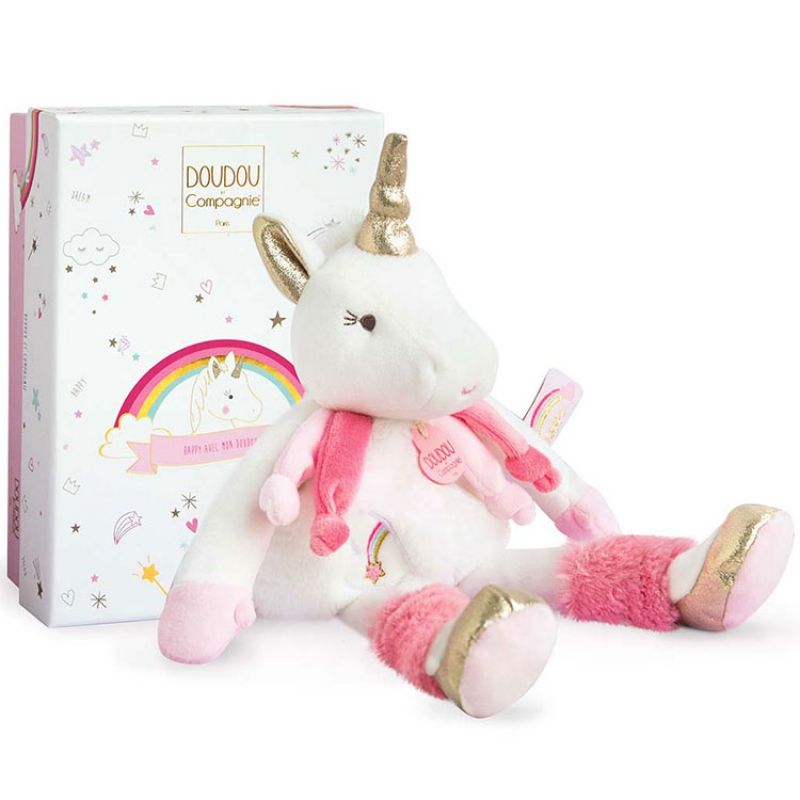 Coffret peluche Ma jolie licorne (30 cm) Doudou et Compagnie
