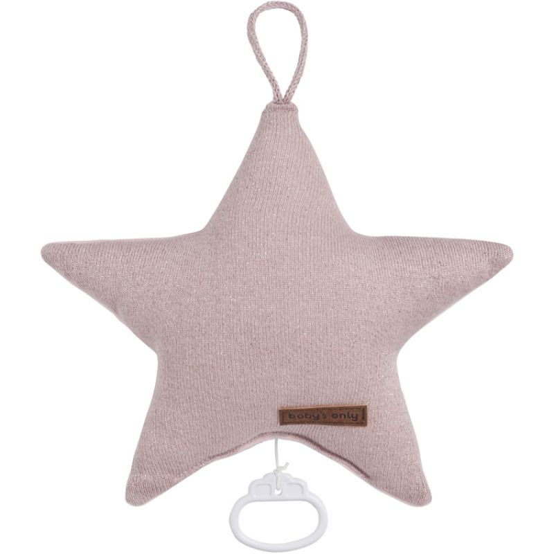 Peluche musicale étoile Sparkle rose (30 cm) Baby's Only