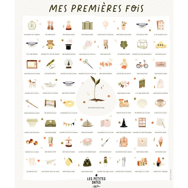 Affiche Mes Premières Fois Léa le Pivert (40x50 cm) Les Petites Dates Produit 2