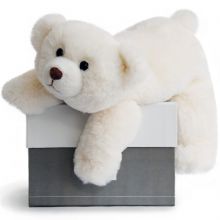 Coffret peluche ours polaire Snow (30 cm)  par Histoire d'Ours