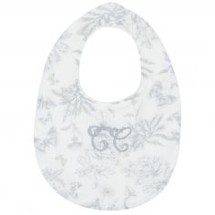 Bavoir bandana Toile de Jouy gris - Tartine et Chocolat