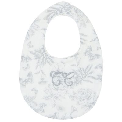 Bavoir bandana Toile de Jouy gris Tartine et Chocolat
