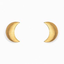 Boucles d'oreilles Full lune (vermeil doré)  par Coquine