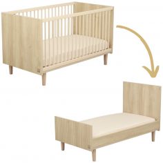 Lit évolutif Little Big Bed Paloma Bois (70 x 140 cm) - Sauthon mobilier