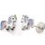 Variation Argent, bleu, rose du produit Boucles d'oreilles Easy Viss Licorne multicolore (argent 925) de la marque Baby bijoux