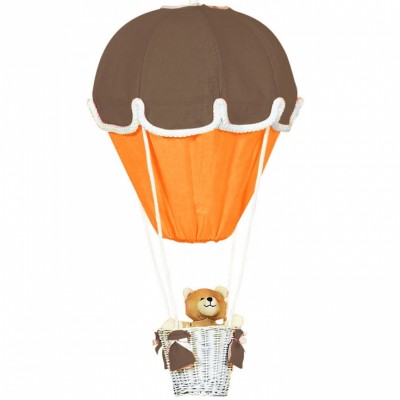 Lampe montgolfière chocolat et orange Domiva