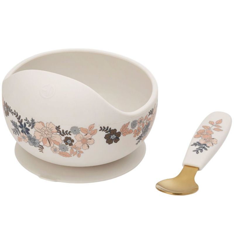 Set bol et cuillère Blue Garden Elodie Details Produit 1