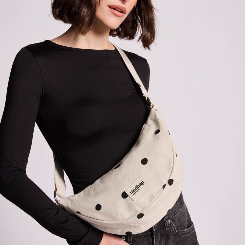 Sac banane Andrea Pois Ecru Hindbag Ambiance 6