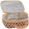 Sac à goûter isotherme Cœurs Saumon Atelier Wagram Produit ouvert 3