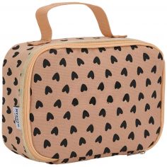 Sac à goûter isotherme Cœurs Saumon - Atelier Wagram