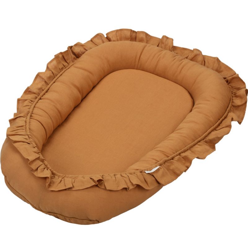 Réducteur de lit à volants caramel Pure nature Cotton&Sweets