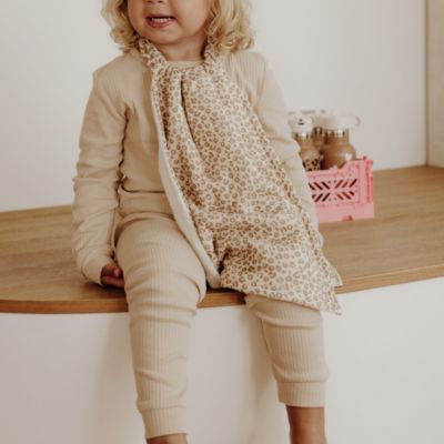 Serviette de cantine Gaze Léopard