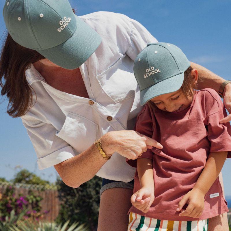 Casquette enfant Old School bleu (9-24 mois) Chamaye Ambiance 2