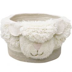 Panier de rangement en laine Pink Nose Sheep (30 x 27 cm)