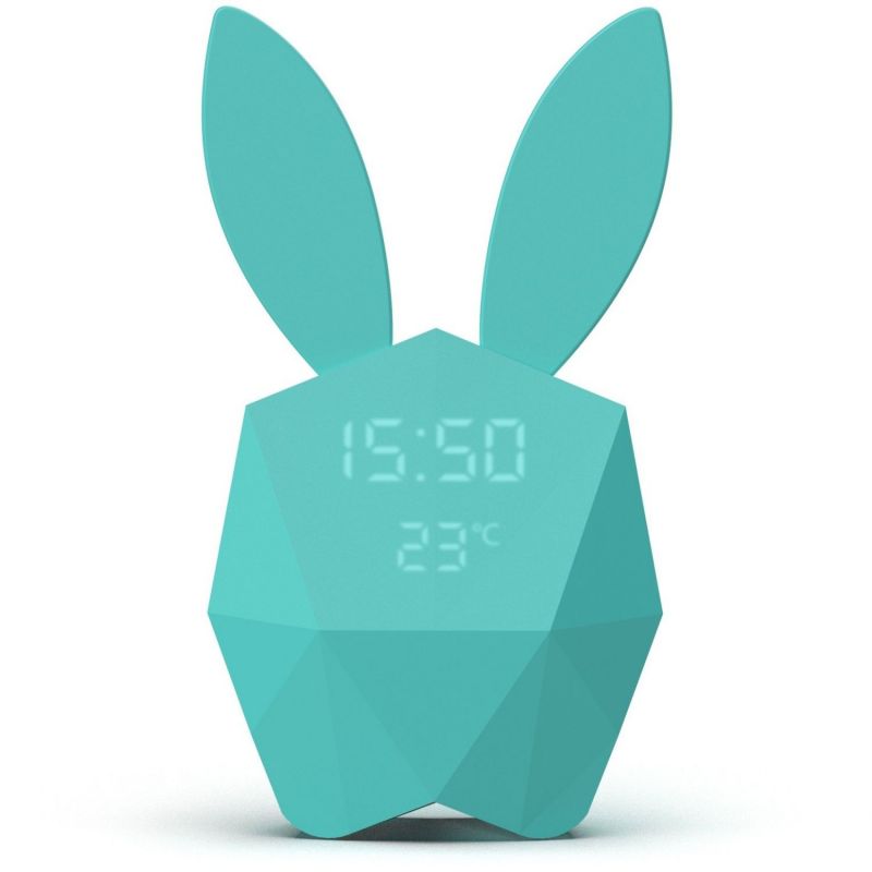 Réveil connecté lapin Cutie Clock Turquoise MOB Produit 1