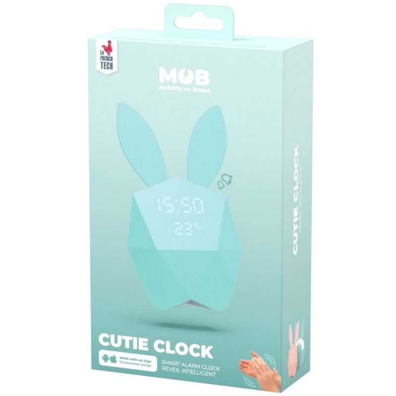 Réveil connecté Cutie Clock Turquoise MOB Packaging 8