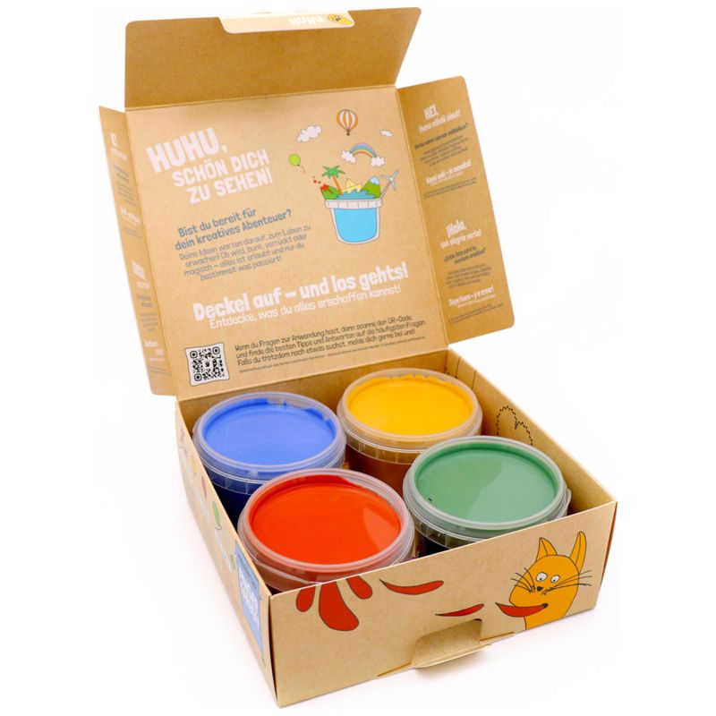 Coffret Aki peinture aux doigts naturelle et vegan (assort. 4 pots) - Reconditionné Neogrün Produit 7