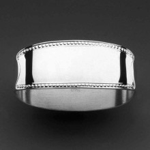 Rond de serviette petites perles (métal argenté 150°)  par Robbe & Berking