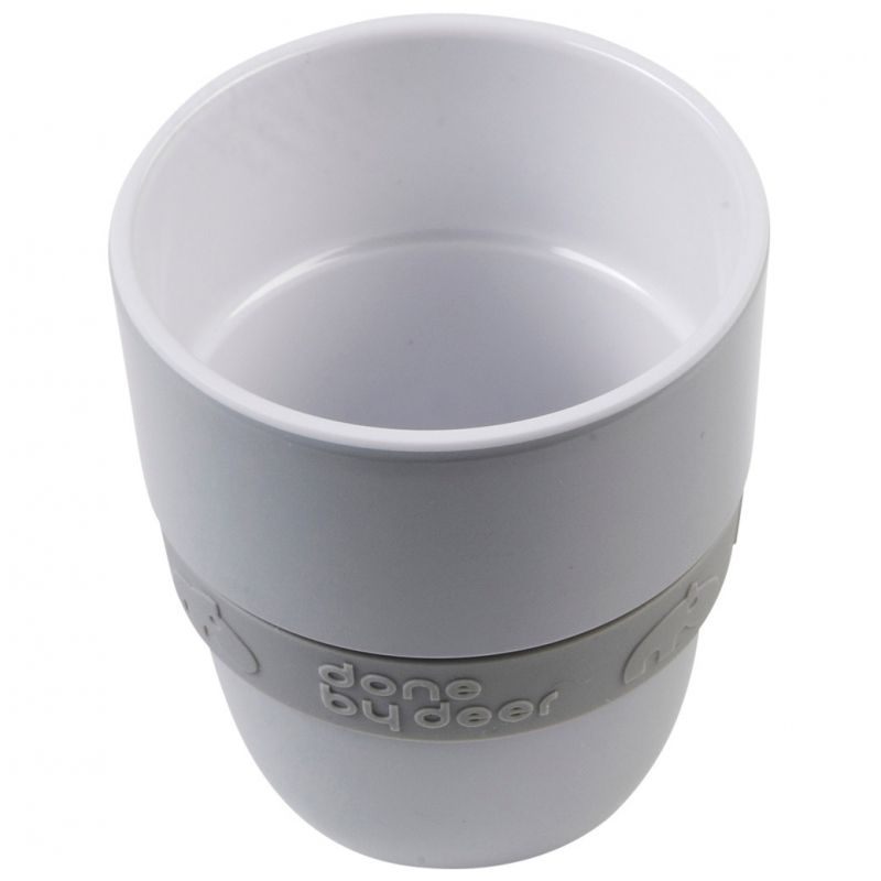 Gobelet Yummy Elphee gris avec anneau silicone Done by Deer