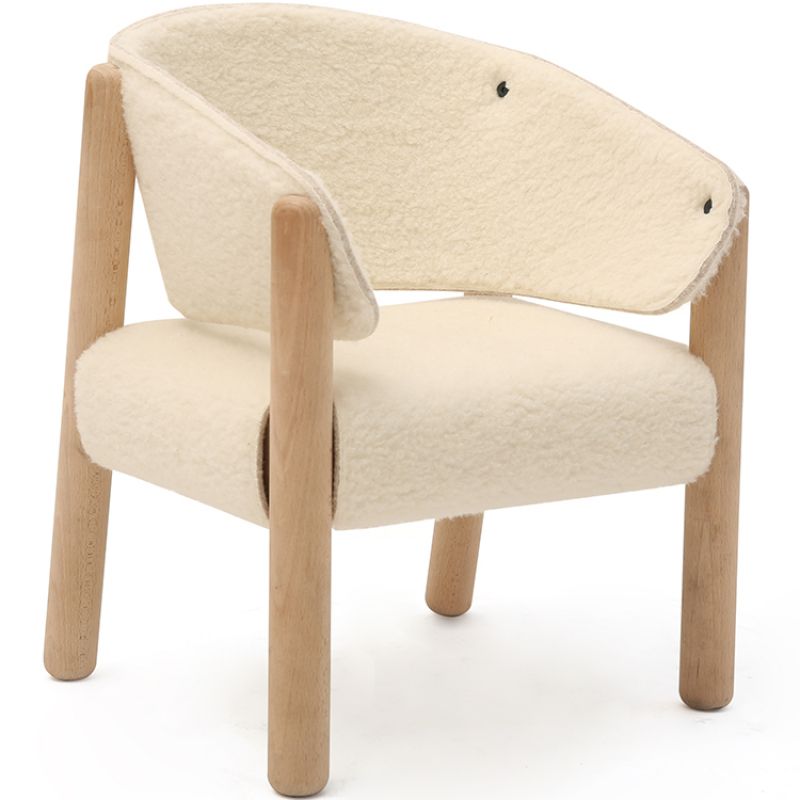 Chaise Saba en bois de hêtre Fur Charlie Crane
