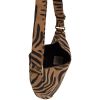 Sac banane Andrea Zèbre Cannelle Hindbag Produit ouvert 4