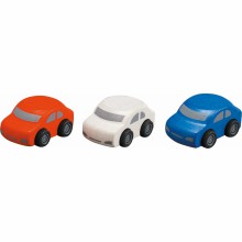Lot de 3 voitures familiales  par Plan Toys