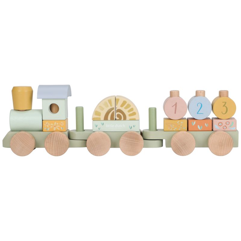 Train à blocs en bois Safari Friends Little Dutch Produit 7