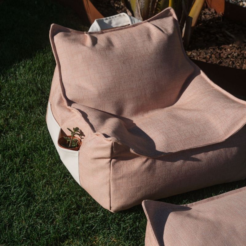 Fauteuil pouf et repose-pieds Seashell Outdoor Wigiwama Ambiance 7