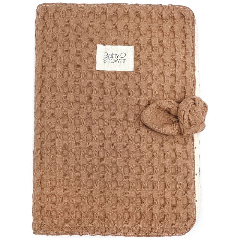 Protège carnet de santé Knot Gofre Cinnamon Babyshower Produit 1