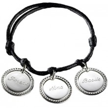 Bracelet cordon Milady (argent 925°)  par Petits trésors
