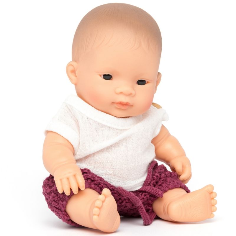Poupée bébé fille asiatique (21 cm) Miniland