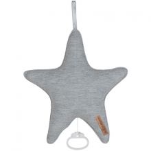 Coussin musical étoile Grey melange (26 x 24 cm)  par Little Dutch