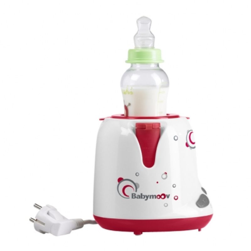 Chauffe-biberon vapeur double alarme rouge et gris Babymoov