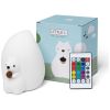 Veilleuse tactile en silicone Ecureuil Peanut avec télécommande Little L Packaging 6