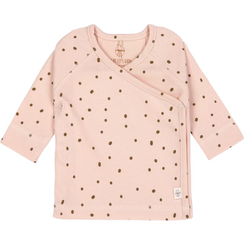 Brassière en coton bio GOTS Pointillés rose (0-2 mois) Lässig
