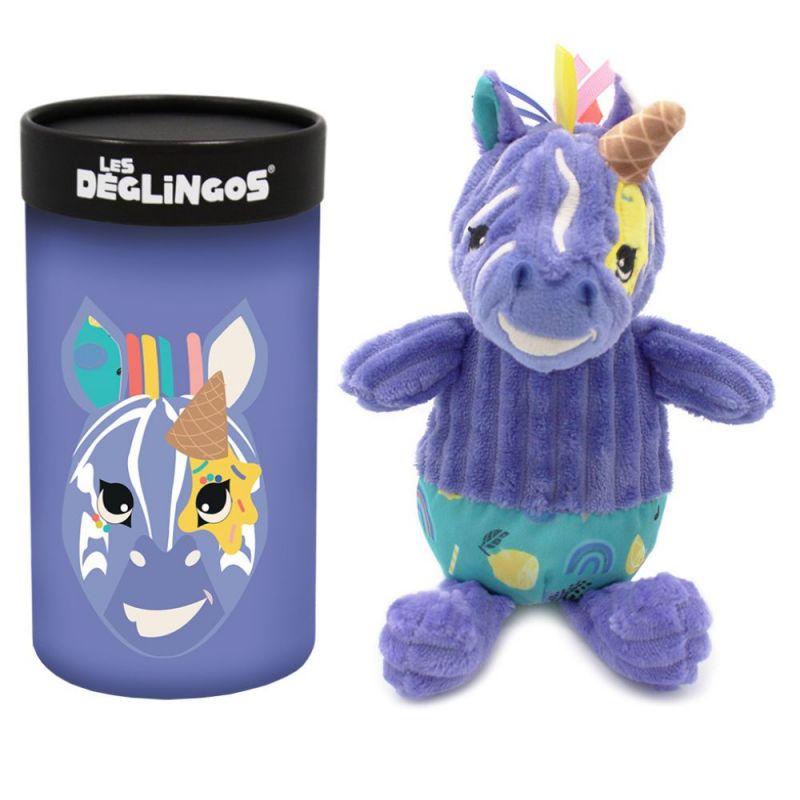 Peluche Simply Kiprokos le zèbre (22 cm) Les Déglingos