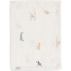 Lot de 3 gants de toilette en gaze de coton Jungle Jambo