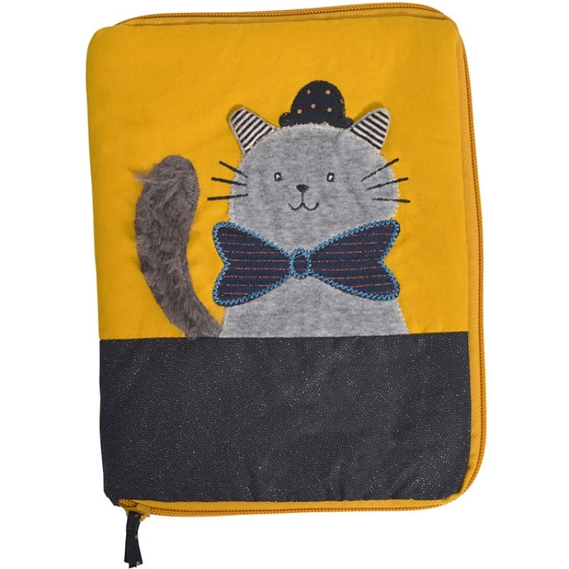 Protège carnet de santé chat Fernand Les Moustaches Moulin Roty
