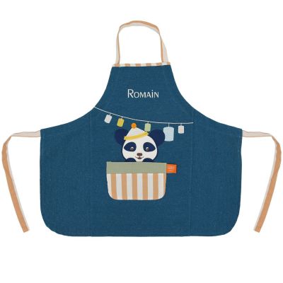 Tablier Les Copains d'abord Panda personnalisable (2-6 ans)
