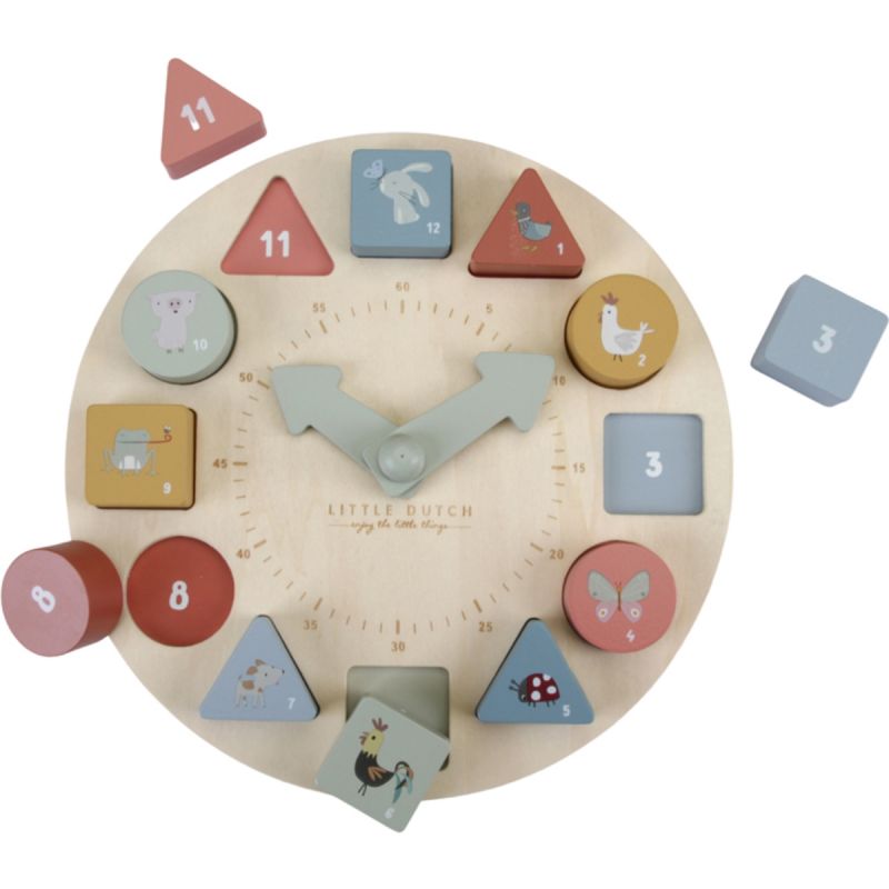 Puzzle horloge en bois Little Goose Little Dutch Produit 2