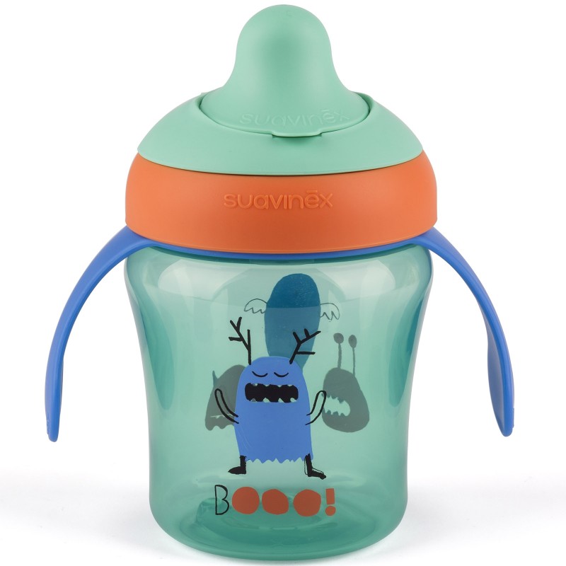 Tasse d'apprentissage Booo vert Suavinex