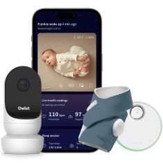 Pack Dream Sock + Cam2 bleu sommeil (0-18 mois) - Owlet