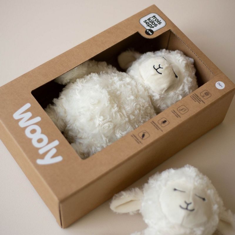 Veilleuse peluche Wooly (32 cm) Trois Kilos Sept Packaging 5