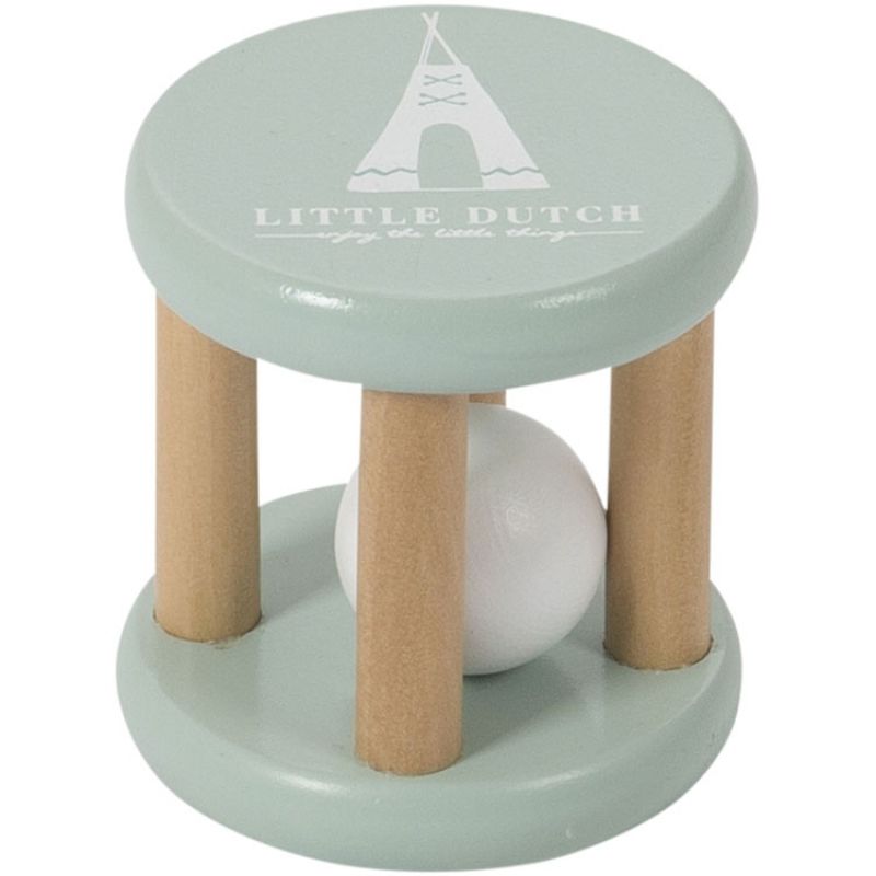 Hochet en bois Adventure mint Little Dutch