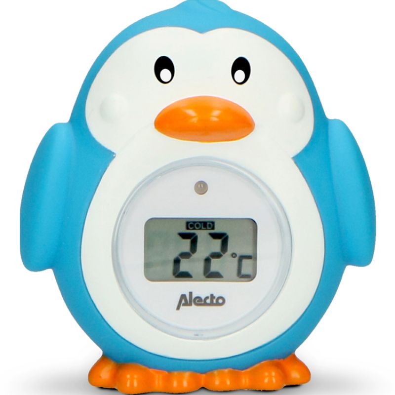 Thermomètre de bain et d'intérieur pingouin Alecto