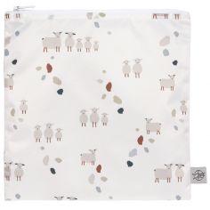 Lot de 2 pochettes à goûter Tiny Farmer pois et mouton