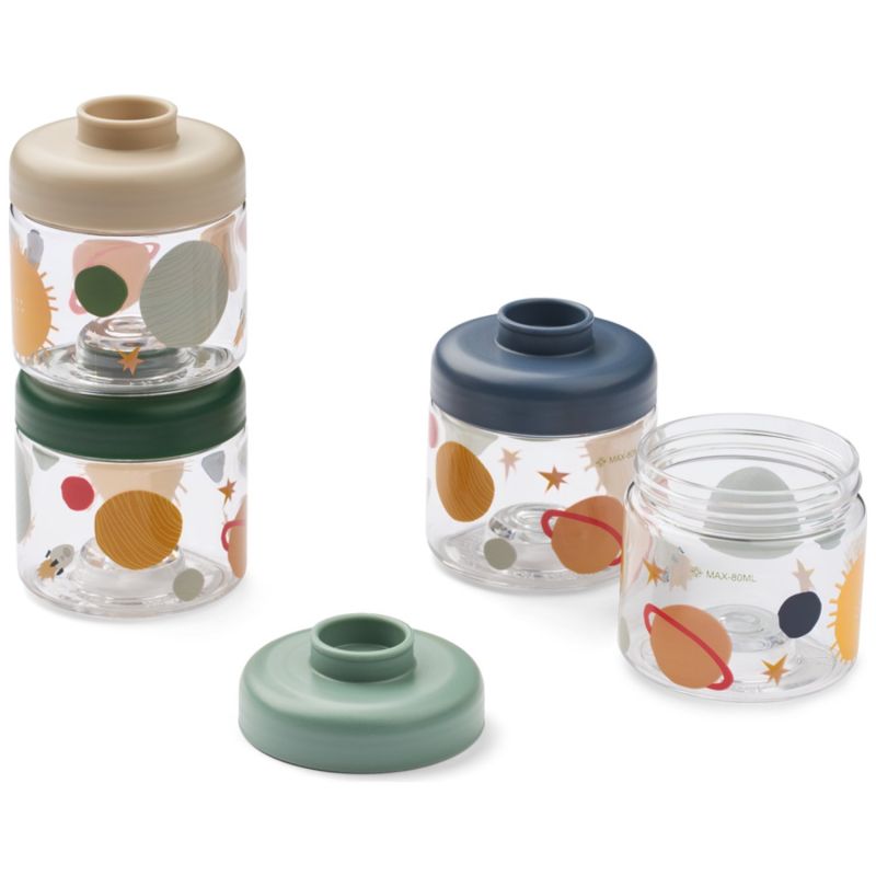 Lot de 4 boîtes alimentaires Dominique Universe Liewood Produit 1